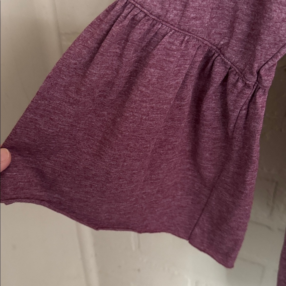 Johnny Was shirt 1x floral Embroidered Purple boho hippie peasant bell sleeve - Picture 3 of 6